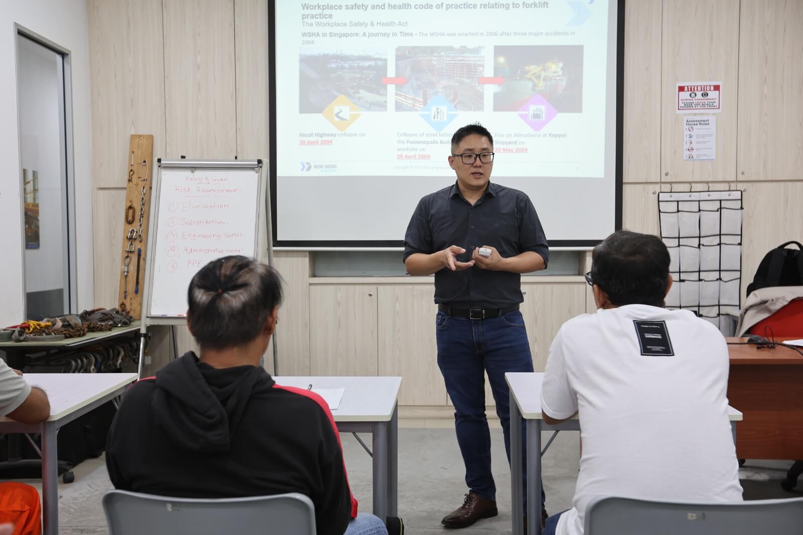 Bok Seng Technology instructor-led WSHA safety training session