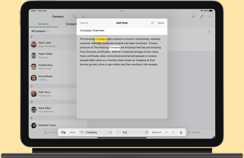 Lock screen widgets in iOS - Bigin by Zoho CRM
