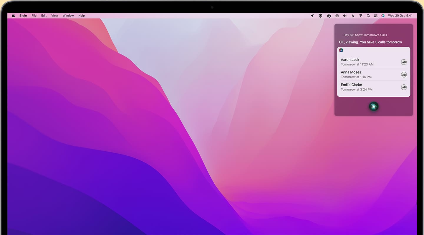 Shortcuts for macOS - Bigin by Zoho CRM
