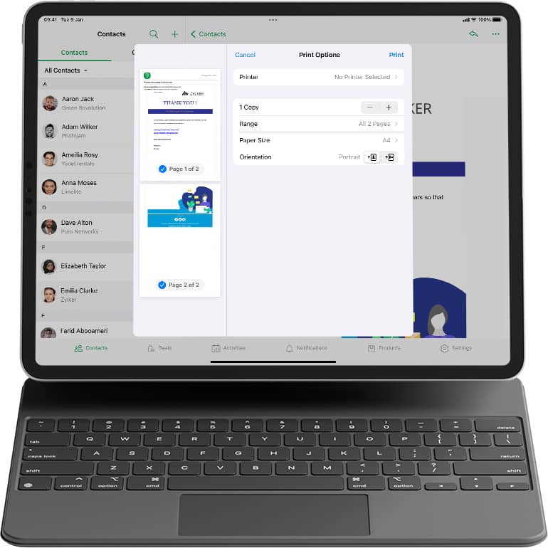 iOS 14 - Bigin by Zoho CRM