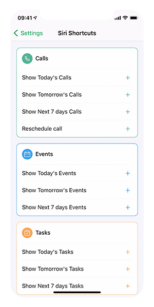 Siri shortcuts in CRM - Bigin by Zoho CRM 
